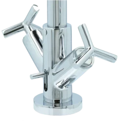 Absolut Post 2-knops wastafelkraan Chroom