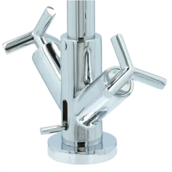 Absolut Post 2-knops wastafelkraan Chroom