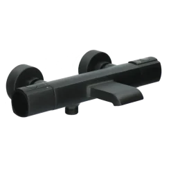 Absolut thermostatische badkraan Absi zwart 15 cm