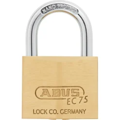 Abus cilinderhangslot met keersleutel 75/40 40 mm messing
