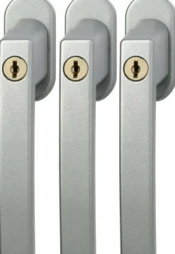Raambeslag|Raamsluiting > Abus raamboom aluminium met slot 3 stuks