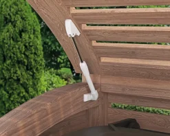 Abus raamuitzetter telescopisch buiten draaiend - wit - 20cm