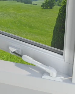 Abus raamuitzetter telescopisch buiten draaiend - zilver - 30cm