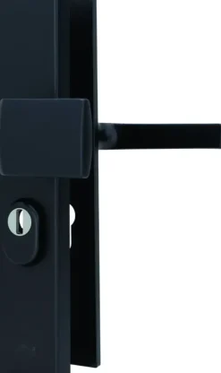 Deurbeslag Buitendeur|Deurbeslag Buiten > Abus veiligheidsbeslag LSZS 55 mm zwart SKG***