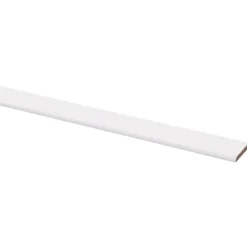Houtenprofielen|Overgangsprofielen > Geen Afdeklijst MDF wit folie 4x30 mm 260 cm
