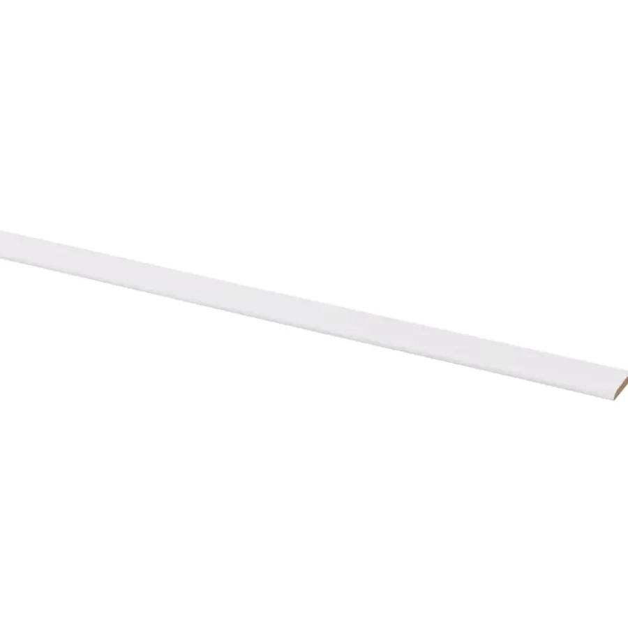 Houtenprofielen|Overgangsprofielen > Geen Afdeklijst MDF 4x22 mm wit lengte 260 cm