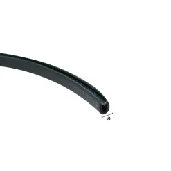 Sanitair Aansluitmateriaal > Geen Afdichtingsband PVC versterkt zwart 9,5x2500 mm