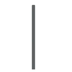 Meubelpanelen > Geen Afplakstrook 60,5x2,8cm Donker grijs 2 stuks