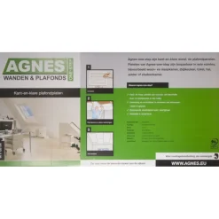 Wand- & Plafondplaten|Lambrisering > Agnes plafondplaat wit stuc 1200 x 600 x 12 mm 4 stuks