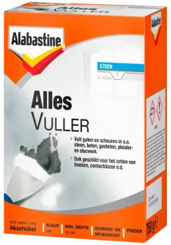 Allesvuller|Gips- & Muurvuller > Alabastine allesvuller wit 750 g