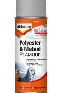 Overige Vulmiddelen > Alabastine polyester en metaal primer grijs 400 ml