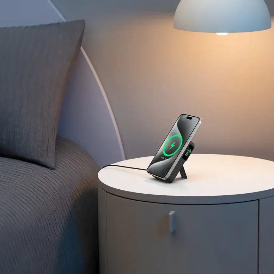 Batterijladers|Computeraccessoires > Anker MagGo draadloze powerbank magnetisch snelladen 10.000 mAh zwart