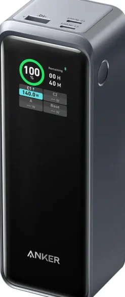 Batterijladers|Computeraccessoires > Anker Prime powerbank snelladen 27.650 mAh (250W)