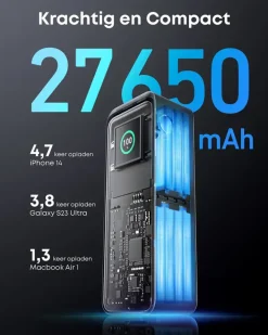Batterijladers|Computeraccessoires > Anker Prime powerbank snelladen 27.650 mAh (250W)