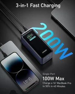 Batterijladers|Computeraccessoires > Anker Prime powerbank snelladen 20.000 mAh (200W)