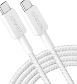 Computeraccessoires > Anker 322 USB-C naar USB-C kabel snelladen 2 m wit