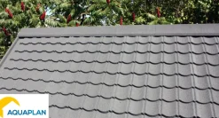 Dakbedekking Schuine Daken > Aquaplan Aqua-Plan Aqua-pan dakpanplaat metaal antraciet 1 m²