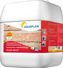 Toebehoren En Benodigdheden > Aquaplan Muur-Dicht coating 10 liter + 25% gratis