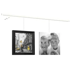 Bevestiging Wand- & Plafondbekleding > Artiteq Click Rail schilderij ophangsysteem compleet 6 meter wit RAL 9016 overschilderbaar