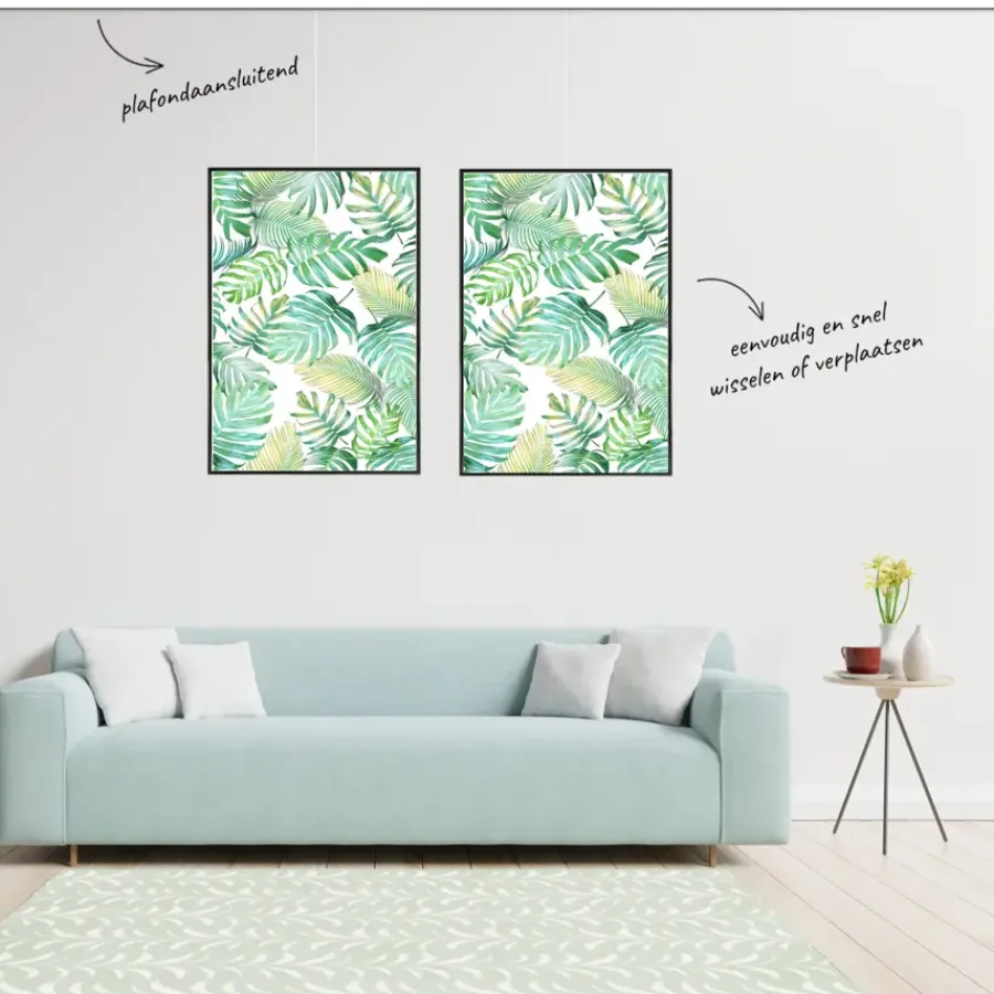 Bevestiging Wand- & Plafondbekleding > Artiteq Click Rail schilderij ophangsysteem compleet 6 meter créme-wit RAL 9010