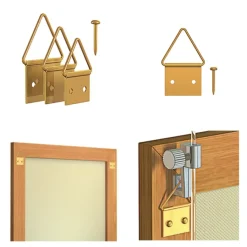 Bevestiging Wand- & Plafondbekleding > Artiteq schilderijhaakjes klapogen met nagels (12 stuks)