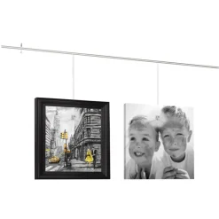 Bevestiging Wand- & Plafondbekleding > Artiteq Top Rail schilderij ophangsysteem compleet 2 meter wit RAL 9003