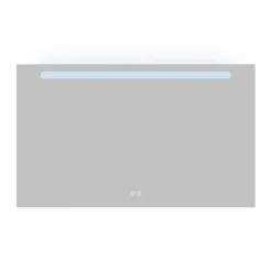 Atlantic badkamerspiegel Delon met verlichting rechthoek 60 x 100 cm chroom
