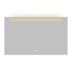 Atlantic badkamerspiegel Delon met verlichting rechthoek 60 x 100 cm chroom