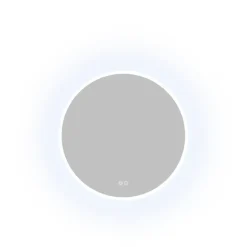 Atlantic badkamerspiegel Jeron met verlichting rond ø 60 cm chroom