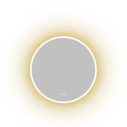 Atlantic badkamerspiegel Jeron met verlichting rond ø 60 cm chroom