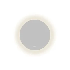 Atlantic badkamerspiegel Lexie met verlichting rond ø 50 cm chroom