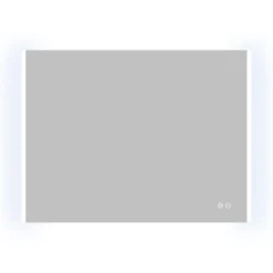 Atlantic badkamerspiegel Taylan met verlichting rechthoek 60 x 80 cm chroom