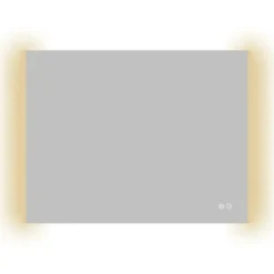 Atlantic badkamerspiegel Taylan met verlichting rechthoek 60 x 80 cm chroom