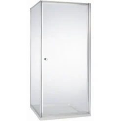 Atlantic douchecabine Roan met draaideur zilver hoek 90 x 90 cm