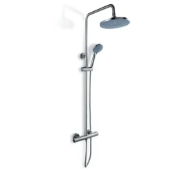 Atlantic regendoucheset Asher met handdouche 3 standen en thermostaatkraan RVS - hartafstand kraan 15 cm