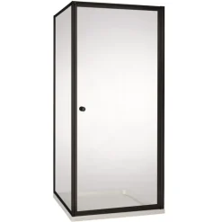 Atlantic Roan Douchewand en -deur 90x90x190cm Zwart