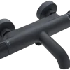 Atlantic thermostatische badkraan Colin zwart 15 cm