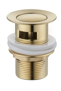 Afvoerbuizen & Hulpstukken > Atlantic wastafelafvoerplug Click pop-up goud