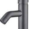 Atlantic wastafelkraan Oscar gun metal