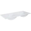 Atlantic wastafel Kyra wit keramiek 120 cm