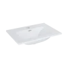 Atlantic wastafel Skappa wit keramiek 60 cm