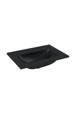 Atlantic wastafel Skappa zwart keramiek 60 cm