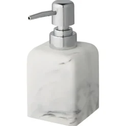 Atlantic zeepdispenser marmerlook Wit