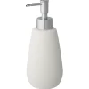 Atlantic zeepdispenser natuursteenlook met ribbels Wit