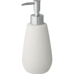 Atlantic zeepdispenser natuursteenlook met ribbels Wit