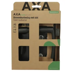Deursloten|Cilinders > AXA binnendeurbeslag edge blokkruk toilet 63-8 met slot
