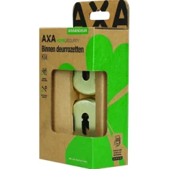 Deurbeslag Binnendeur|Deurbeslag Binnen > AXA binnendeur rozet klik rond blind met sleutelgat goud
