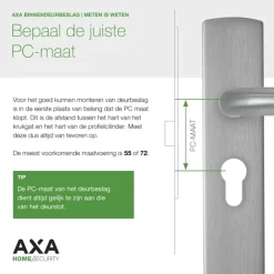Deursloten|Cilinders > AXA cilinderslot met beslag aluminium