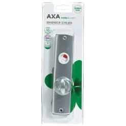 Deurbeslag Binnendeur|Deurbeslag Binnen > AXA langschild toilet aluminium kruk/toilet 63 mm