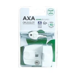 Raambeslag|Raamsluiting > AXA oplegslot SKG 1-ster binnendraaiend wit